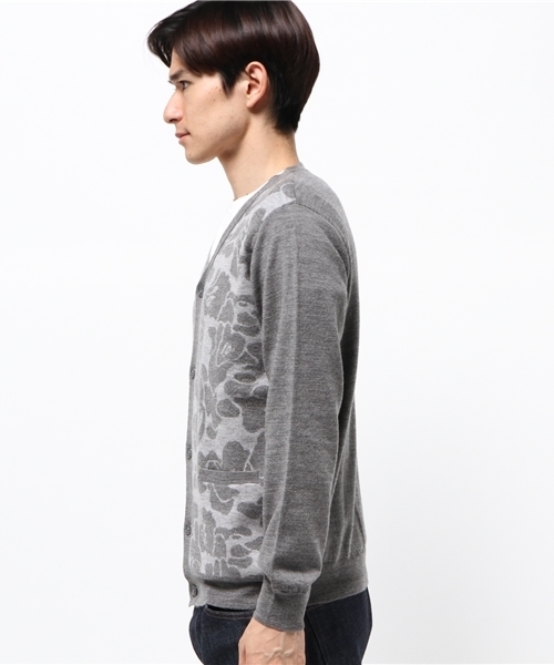 Mr. BATHING APE(ミスターベイシングエイプ)の「SOLID ABC KNIT CARDIGAN(カーディガン/ボレロ・メンズ・ネイビー/グレー・SMALL/MEDIUM/LARGE)」の4枚目の写真