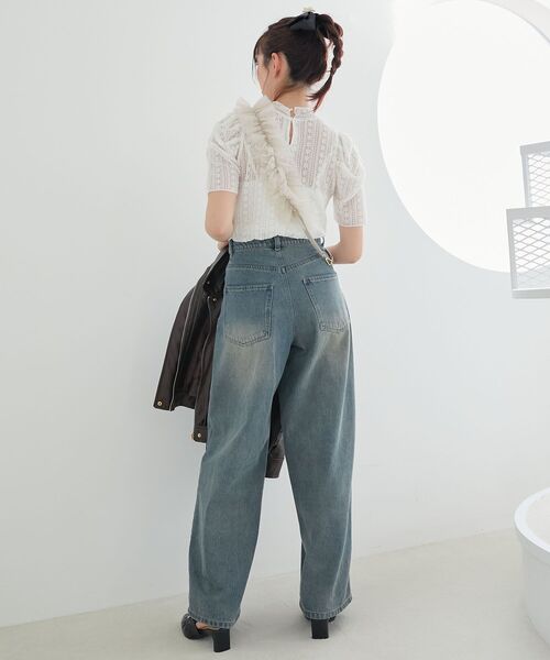 MAJESTIC LEGON（マジェスティックレゴン）の「パワショルレーストップス（Tシャツ/カットソー・レディース・オフホワイト/アイボリー・MEDIUM）」の17枚目の写真