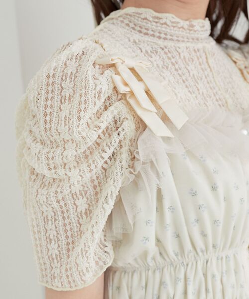 MAJESTIC LEGON（マジェスティックレゴン）の「パワショルレーストップス（Tシャツ/カットソー・レディース・オフホワイト/アイボリー・MEDIUM）」の11枚目の写真