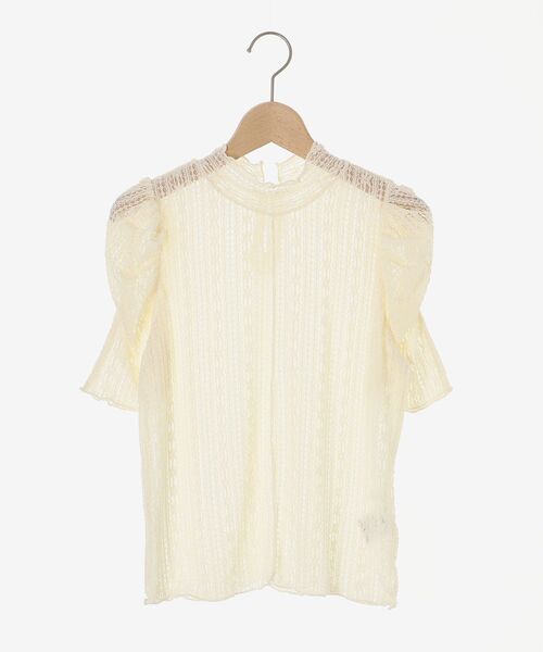 MAJESTIC LEGON（マジェスティックレゴン）の「パワショルレーストップス（Tシャツ/カットソー・レディース・オフホワイト/アイボリー・MEDIUM）」の13枚目の写真