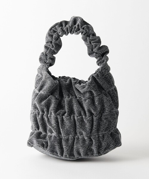 BEAUTY&YOUTH UNITED ARROWS（ビューティーアンドユースユナイテッドアローズ）の「ラメ ギャザー ワンショルダーバッグ（ショルダーバッグ・レディース・ブラウン/シルバー・FREE）」の11枚目の写真