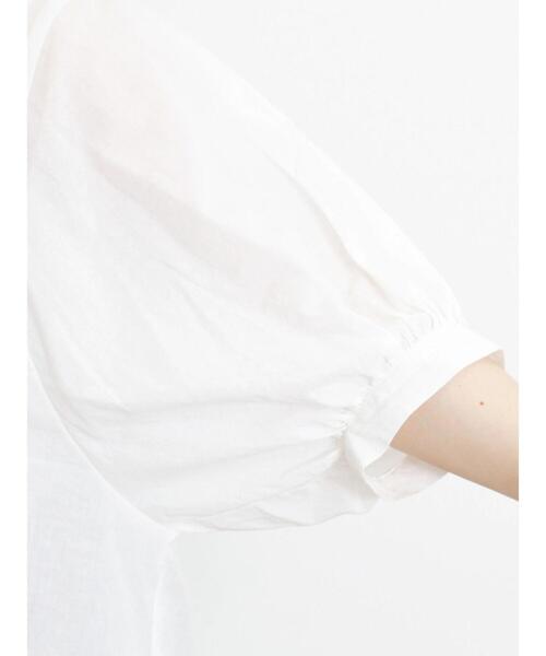 Samansa Mos2（サマンサ モスモス）の「切替スキッパーシャツ（シャツ/ブラウス・レディース・ブラック/ネイビー/ベージュ/オフホワイト・F）」の17枚目の写真