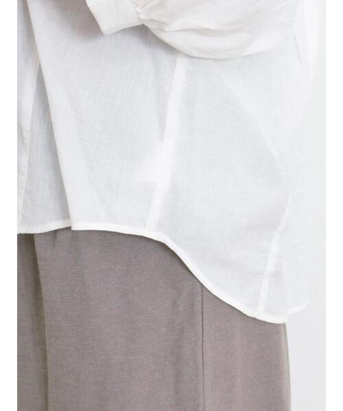 Samansa Mos2（サマンサ モスモス）の「切替スキッパーシャツ（シャツ/ブラウス・レディース・ブラック/ネイビー/ベージュ/オフホワイト・F）」の16枚目の写真