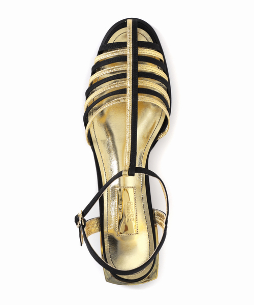 LE TALON（ルタロン）の「GRISEコンビTストラップサンダル（サンダル・レディース・アイボリー/ゴールド・SMALL/MEDIUM/LARGE/X-LARGE）」の15枚目の写真