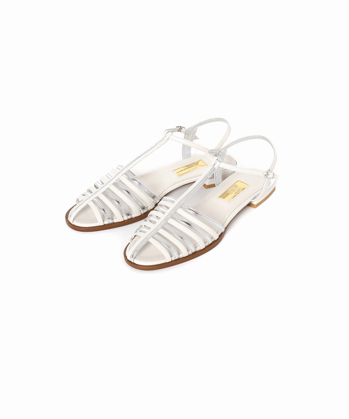 LE TALON（ルタロン）の「GRISEコンビTストラップサンダル（サンダル・レディース・アイボリー/ゴールド・SMALL/MEDIUM/LARGE/X-LARGE）」の9枚目の写真