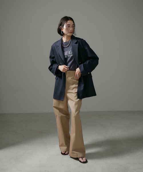 AMERICANA(アメリカーナ)の「【Americana for SALON】別注サイドラインチノパンツ(チノパンツ・レディース・ベージュ系その他・FREE)」の5枚目の写真