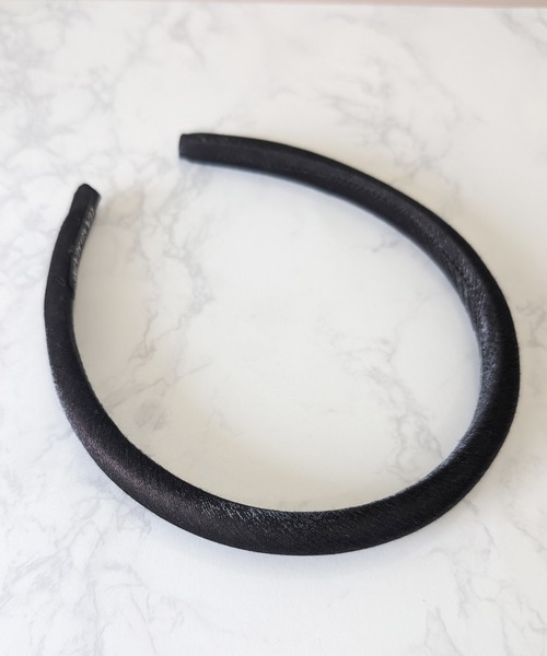 RUBY AND YOU（ルビーアンドユー）の「［select］サテンカチューシャ（カチューシャ・レディース・ブラック・FREE）」の2枚目の写真