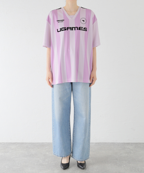 U by SPICK&SPAN(ユーバイスピックアンドスパン)の「ハーフスリーブゲームシャツ(Tシャツ/カットソー・レディース・ピンク系その他・FREE)」の14枚目の写真
