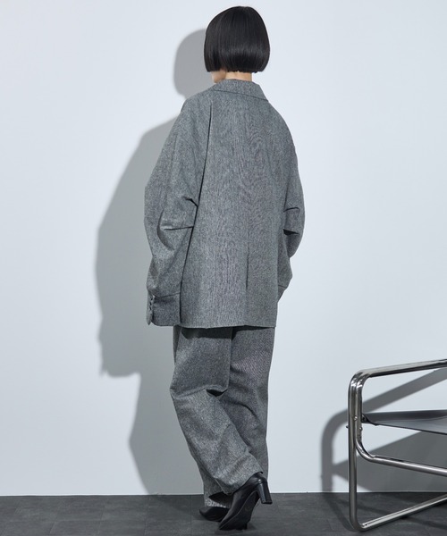 THE YOn(ザヨン)の「レース切替ツイードキャミサロペット(サロペット/オーバーオール・レディース・ブラウン/グレー・FREE)」の18枚目の写真