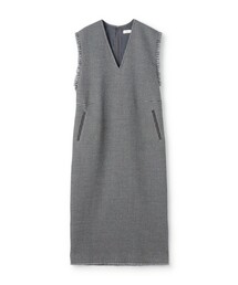 BALLSEY | ワッフルツイード Vネックワンピース(ワンピース)