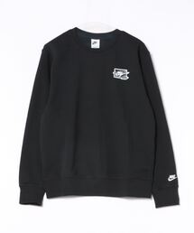 NIKE（ナイキ）の「NIKE ナイキ M CLUB FT CREW BOLT スウェット FZ0765 010BLK/WHT（スウェット・メンズ）」