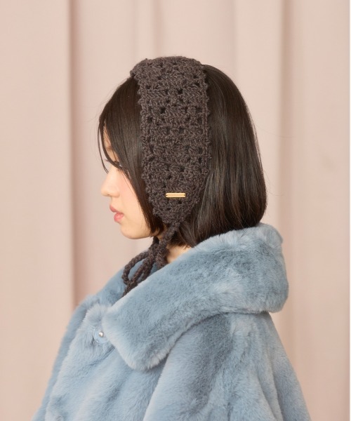 kaorinomori（カオリノモリ）の「kaorinomori フォルヘアバンド / カオリノモリ（ヘアバンド・レディース・チャコール/ピンク・FREE）」の4枚目の写真