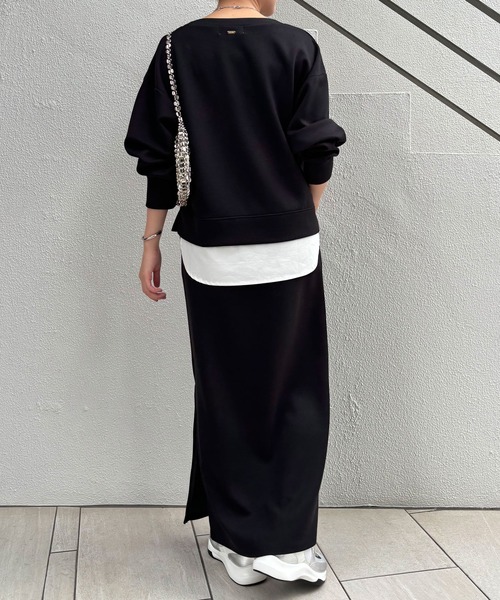 COLLAGE GALLARDAGALANTE（コラージュガリャルダガランテ）の「ダンボールセットアップ/2点セットアイテム/WEB限定（ワンピース・レディース・グレー/ブラック・FREE）」の17枚目の写真