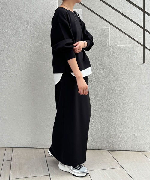 COLLAGE GALLARDAGALANTE（コラージュガリャルダガランテ）の「ダンボールセットアップ/2点セットアイテム/WEB限定（ワンピース・レディース・グレー/ブラック・FREE）」の16枚目の写真