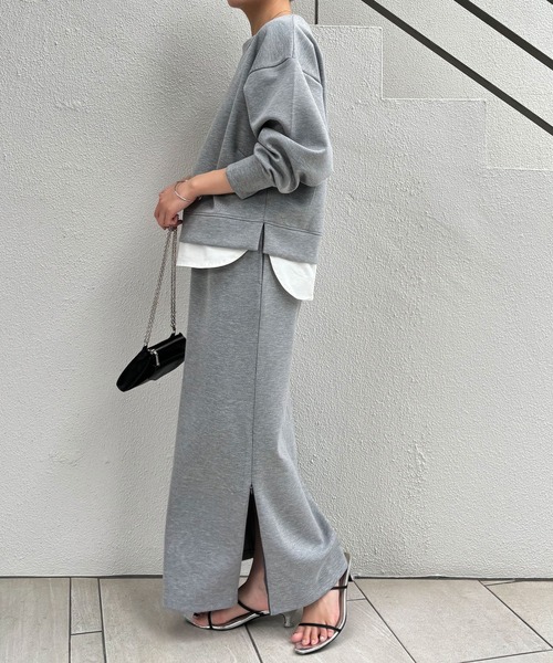 COLLAGE GALLARDAGALANTE（コラージュガリャルダガランテ）の「ダンボールセットアップ/2点セットアイテム/WEB限定（ワンピース・レディース・グレー/ブラック・FREE）」の10枚目の写真