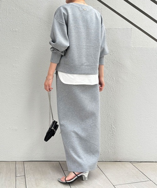 COLLAGE GALLARDAGALANTE（コラージュガリャルダガランテ）の「ダンボールセットアップ/2点セットアイテム/WEB限定（ワンピース・レディース・グレー/ブラック・FREE）」の9枚目の写真