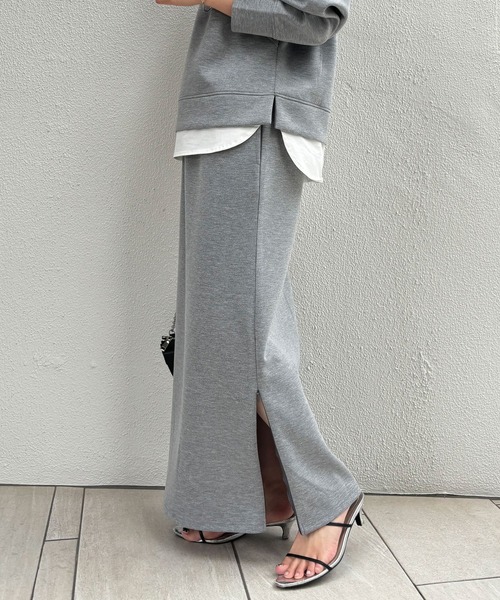 COLLAGE GALLARDAGALANTE（コラージュガリャルダガランテ）の「ダンボールセットアップ/2点セットアイテム/WEB限定（ワンピース・レディース・グレー/ブラック・FREE）」の4枚目の写真