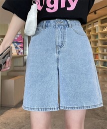五分丈 デニムパンツ