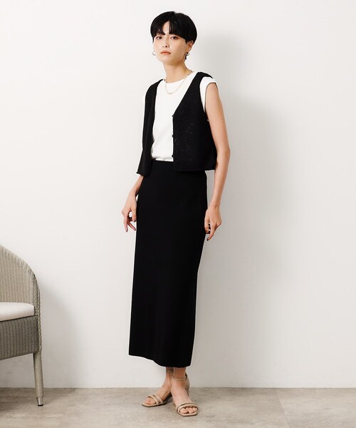 moussy♢タートルネックワンピース&ニットビスチェ♡2点セット AZUL by moussy（アズールバイマウジー）の「ビスチェセット