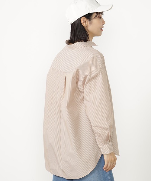 FOUND GOOD（ファウンドグッド）の「EASYベーシックシャツLS（シャツ/ブラウス・レディース・ブルー系/グリーン/パープル系/ブラウン系・S/M/L）」の6枚目の写真