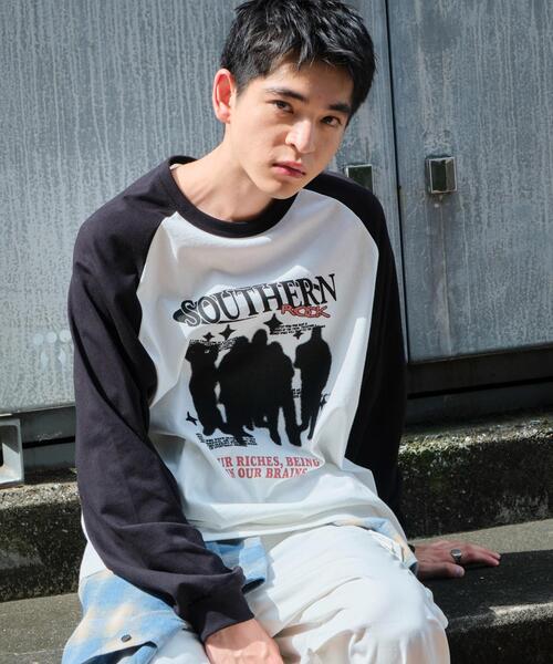 WEGO（ウィゴー）の「WEGO/ラグラングラフィックBIG T（Tシャツ/カットソー・メンズ・ブラック系その他/スミクロ/ブラック・MEDIUM/LARGE）」の21枚目の写真