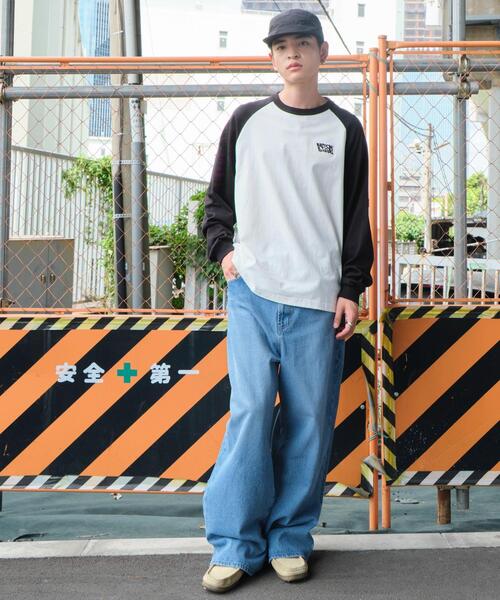 WEGO（ウィゴー）の「WEGO/ラグラングラフィックBIG T（Tシャツ/カットソー・メンズ・ブラック系その他/スミクロ/ブラック・MEDIUM/LARGE）」の7枚目の写真