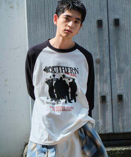 WEGO（ウィゴー）の「WEGO/ラグラングラフィックBIG T（Tシャツ/カットソー・メンズ・ブラック系その他/スミクロ/ブラック・MEDIUM/LARGE）」の20枚目の写真