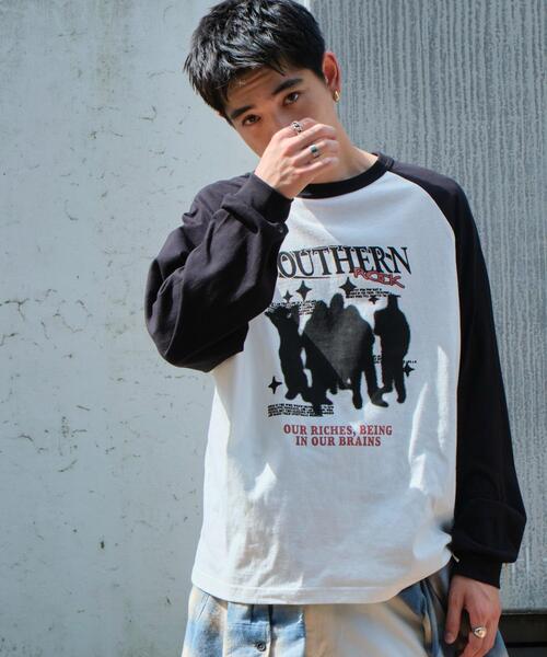 WEGO（ウィゴー）の「WEGO/ラグラングラフィックBIG T（Tシャツ/カットソー・メンズ・ブラック系その他/スミクロ/ブラック・MEDIUM/LARGE）」の19枚目の写真