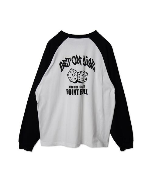 WEGO（ウィゴー）の「WEGO/ラグラングラフィックBIG T（Tシャツ/カットソー・メンズ・ブラック系その他/スミクロ/ブラック・MEDIUM/LARGE）」の8枚目の写真