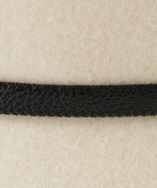 WILLSELECTION(ウィルセレクション)の「ベルト付きウールハット(キャスケット・レディース・オフホワイト/ブラック・FREE)」の8枚目の写真