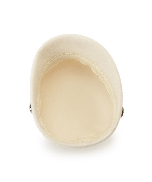 WILLSELECTION(ウィルセレクション)の「ベルト付きウールハット(キャスケット・レディース・オフホワイト/ブラック・FREE)」の10枚目の写真