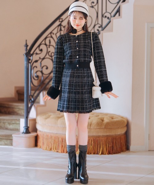 WILLSELECTION(ウィルセレクション)の「ベルト付きウールハット(キャスケット・レディース・オフホワイト/ブラック・FREE)」の12枚目の写真