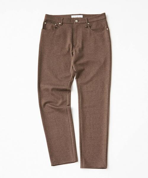 MEN'S MELROSE(メンズメルローズ)の「ウーリーニットツイルスリムテーパード5ポケットパンツ(その他パンツ・メンズ・ブラック/ブラウン/グレー/ネイビー・4/5/2/3)」の14枚目の写真