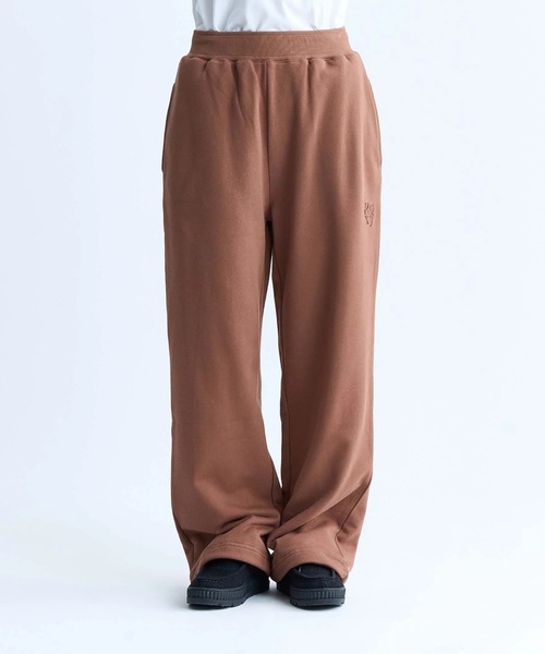 ROXY(ロキシー)の「BORN TO BE ROXY PANT/ロキシードローコード付きワイドシルエットスウェットパンツ(スウェットパンツ・レディース・ブラック/ブラウン/グレー・SMALL/MEDIUM/LARGE)」の3枚目の写真