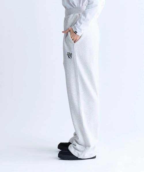 ROXY(ロキシー)の「BORN TO BE ROXY PANT/ロキシードローコード付きワイドシルエットスウェットパンツ(スウェットパンツ・レディース・ブラック/ブラウン/グレー・SMALL/MEDIUM/LARGE)」の15枚目の写真