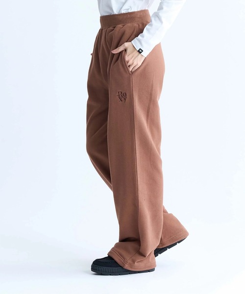 ROXY(ロキシー)の「BORN TO BE ROXY PANT/ロキシードローコード付きワイドシルエットスウェットパンツ(スウェットパンツ・レディース・ブラック/ブラウン/グレー・SMALL/MEDIUM/LARGE)」の17枚目の写真