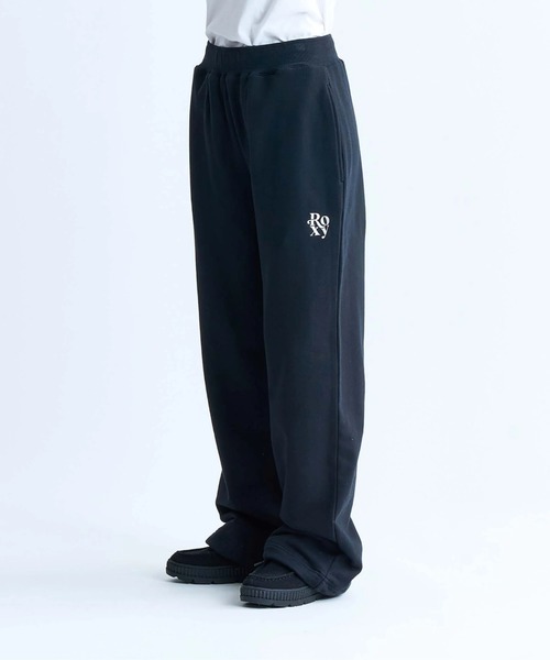 ROXY(ロキシー)の「BORN TO BE ROXY PANT/ロキシードローコード付きワイドシルエットスウェットパンツ(スウェットパンツ・レディース・ブラック/ブラウン/グレー・SMALL/MEDIUM/LARGE)」の6枚目の写真