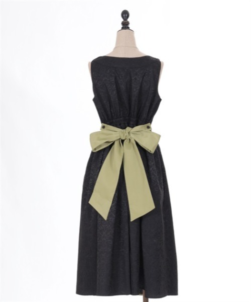 axes femme kawaii(アクシーズファムカワイイ)の「牡丹刺繍チャイナジャンスカ(ジャンパースカート・レディース・ワイン/ブラック/ミント・MEDIUM)」の20枚目の写真