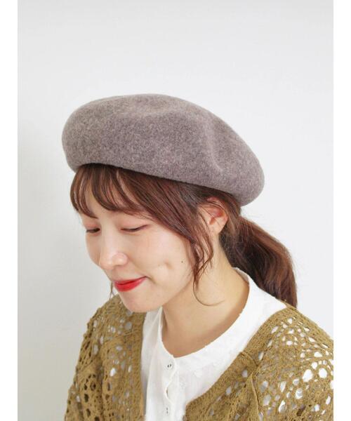 Samansa Mos2（サマンサ モスモス）の「バスクベレー帽（ハット・レディース・ボルドー/モカ/ブラック・F）」の20枚目の写真