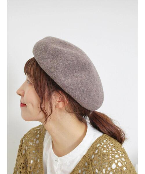 Samansa Mos2（サマンサ モスモス）の「バスクベレー帽（ハット・レディース・ボルドー/モカ/ブラック・F）」の21枚目の写真