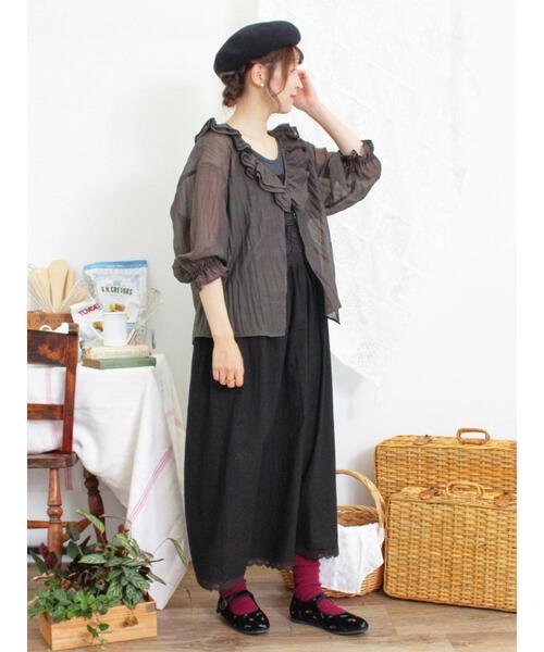 Samansa Mos2（サマンサ モスモス）の「バスクベレー帽（ハット・レディース・ボルドー/モカ/ブラック・F）」の17枚目の写真