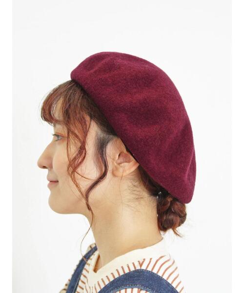 Samansa Mos2（サマンサ モスモス）の「バスクベレー帽（ハット・レディース・ボルドー/モカ/ブラック・F）」の18枚目の写真
