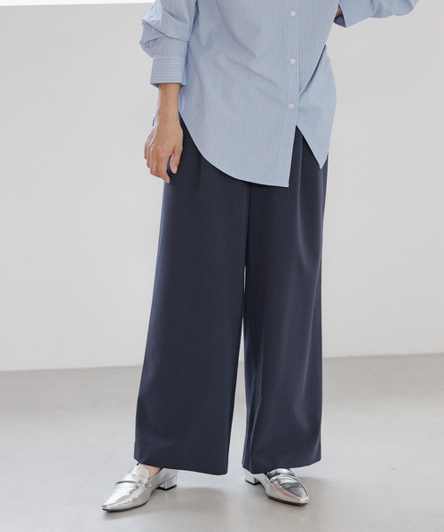 Elura（エルーラ）の「＜レギュラー／低身長サイズ＞映えラクワイドパンツ（その他パンツ・レディース・ブラック/ブラウン/ベージュ/ネイビー・MEDIUM/LARGE）」の6枚目の写真