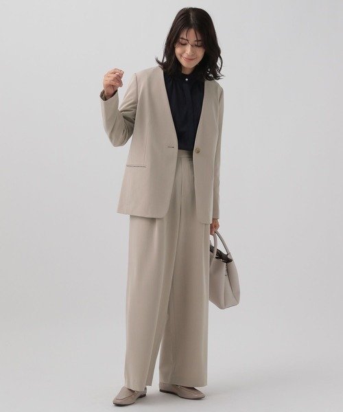 Elura（エルーラ）の「＜レギュラー／低身長サイズ＞映えラクワイドパンツ（その他パンツ・レディース・ブラック/ブラウン/ベージュ/ネイビー・MEDIUM/LARGE）」の21枚目の写真