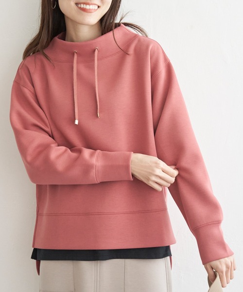 ikka（イッカ）の「【洗濯機で洗える／親子コーデ】GOKU楽ダンボールスピンドル（スウェット・レディース・ベージュ/モカ/レッド系その他/ダークグリーン/ブルー/ブラック・M/L/S）」の6枚目の写真