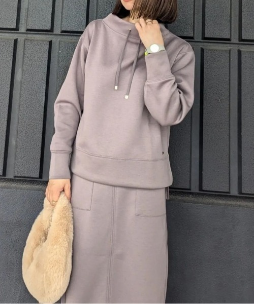 ikka（イッカ）の「【洗濯機で洗える／親子コーデ】GOKU楽ダンボールスピンドル（スウェット・レディース・ベージュ/モカ/レッド系その他/ダークグリーン/ブルー/ブラック・M/L/S）」の8枚目の写真