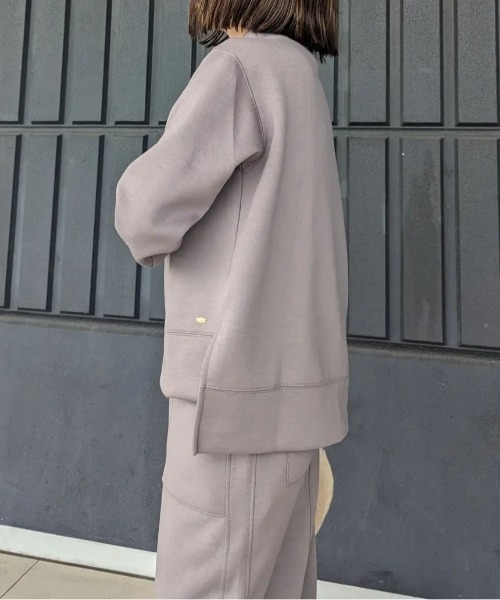 ikka（イッカ）の「【洗濯機で洗える／親子コーデ】GOKU楽ダンボールスピンドル（スウェット・レディース・ベージュ/モカ/レッド系その他/ダークグリーン/ブルー/ブラック・M/L/S）」の9枚目の写真