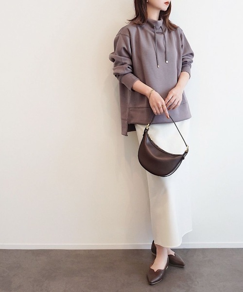 ikka（イッカ）の「【洗濯機で洗える／親子コーデ】GOKU楽ダンボールスピンドル（スウェット・レディース・ベージュ/モカ/レッド系その他/ダークグリーン/ブルー/ブラック・M/L/S）」の14枚目の写真