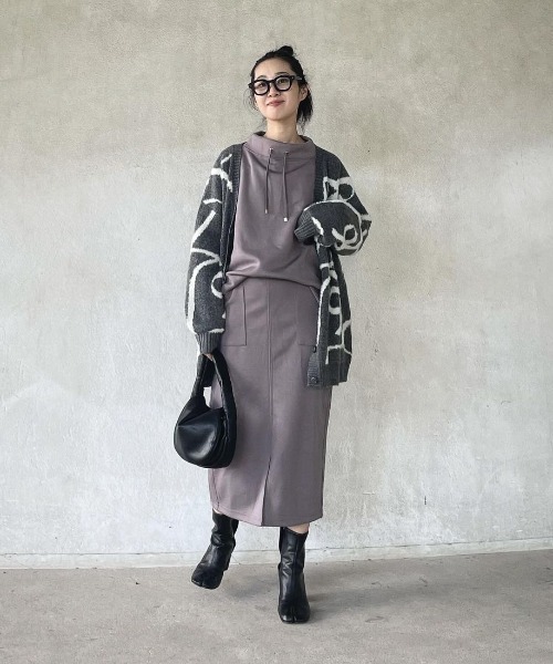 ikka（イッカ）の「【洗濯機で洗える／親子コーデ】GOKU楽ダンボールスピンドル（スウェット・レディース・ベージュ/モカ/レッド系その他/ダークグリーン/ブルー/ブラック・M/L/S）」の15枚目の写真