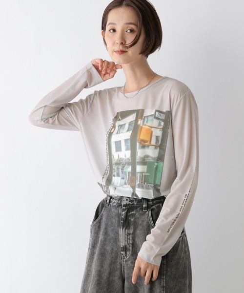 LEPSIM（レプシィム）の「レタリングロンT　140913（Tシャツ/カットソー・レディース・グレー/ライトグレー・FREE）」の13枚目の写真